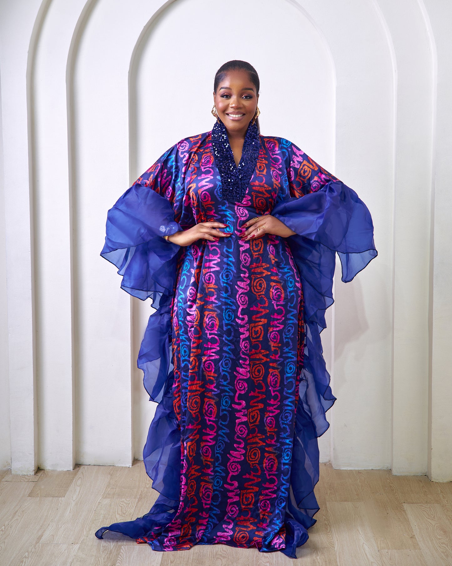 Rakia African Print Silk Boubou