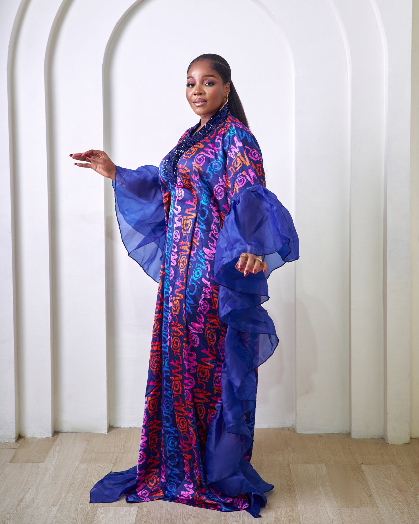 Rakia African Print Silk Boubou