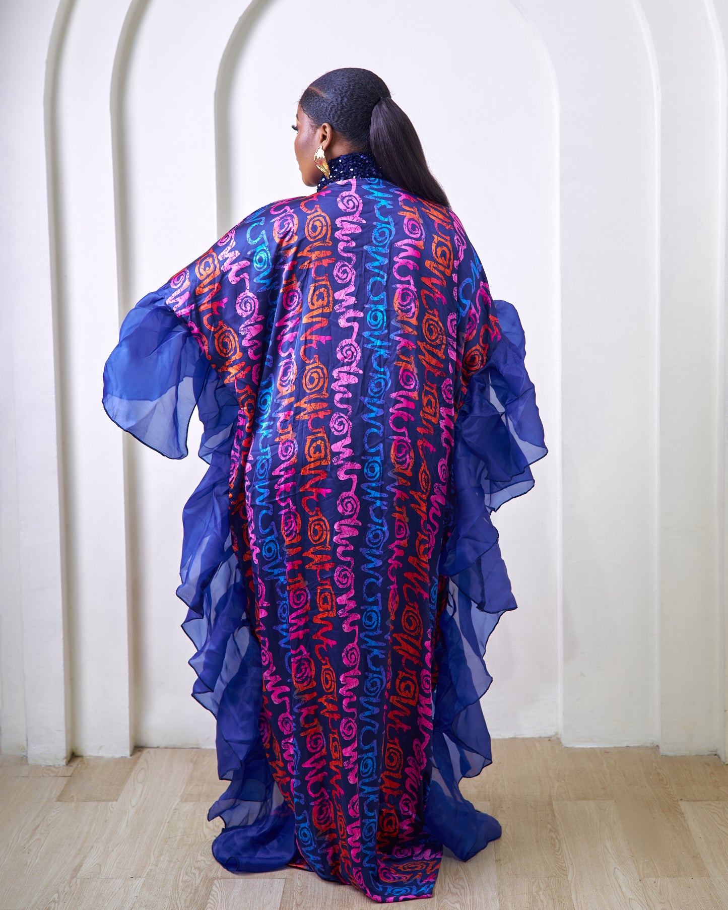 Rakia African Print Silk Boubou