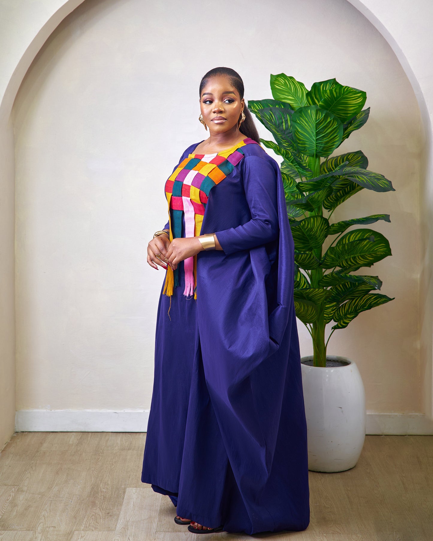 Njeri midnight blue african boubou