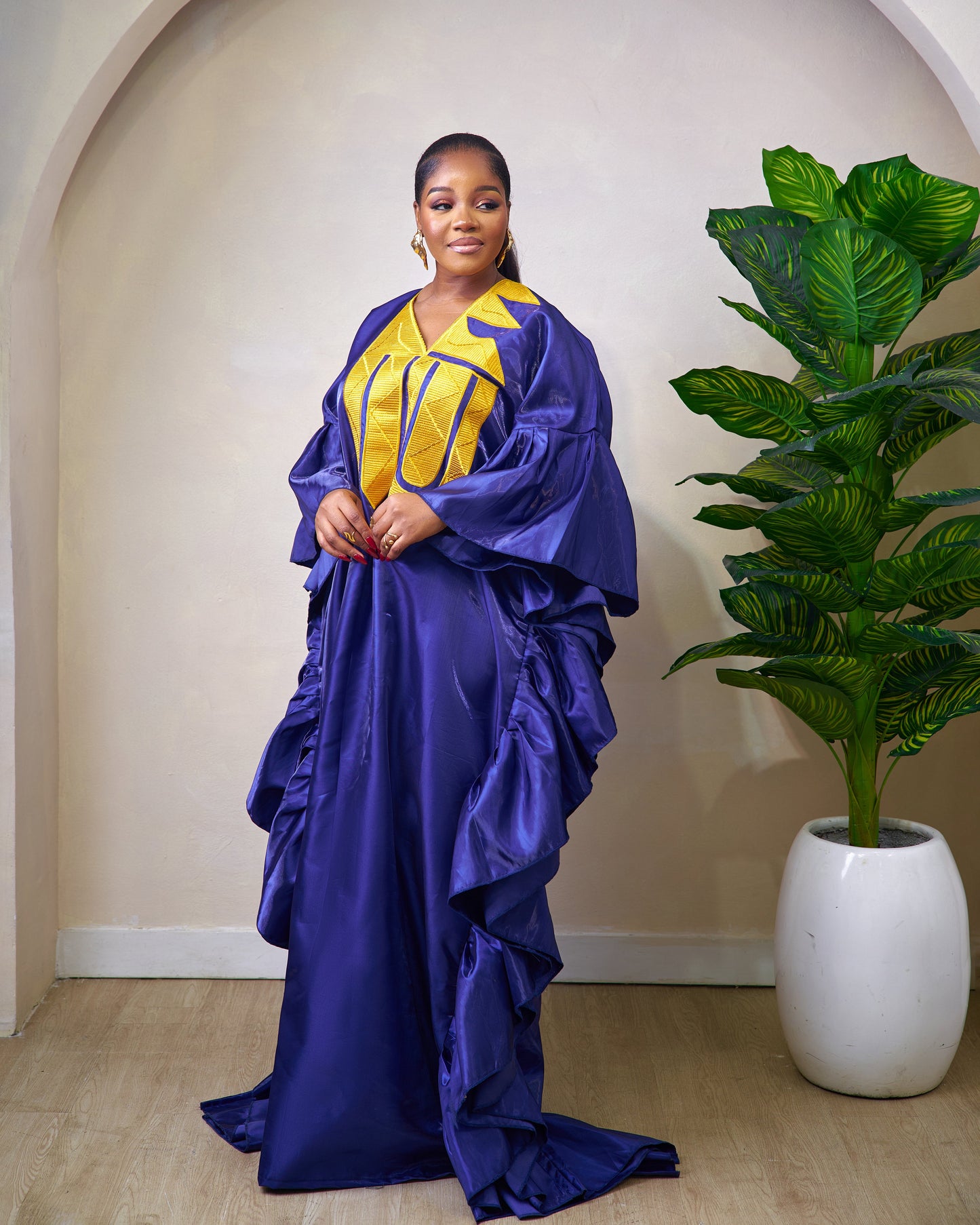 Adaobi African print Mikado Boubou dress