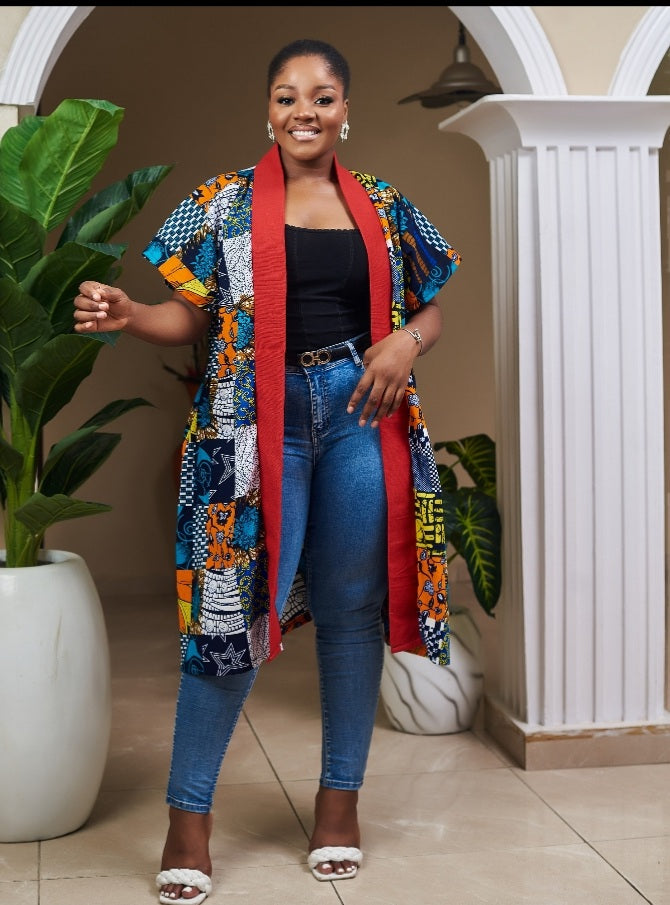 Sassy African kimono styled top – Teda Designs
