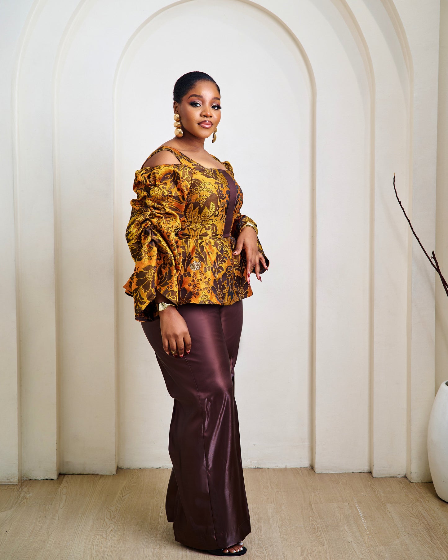 Dahlia Two-piece African Pant Set