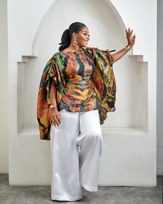Busisiwe Two-Piece African Print Pant Set
