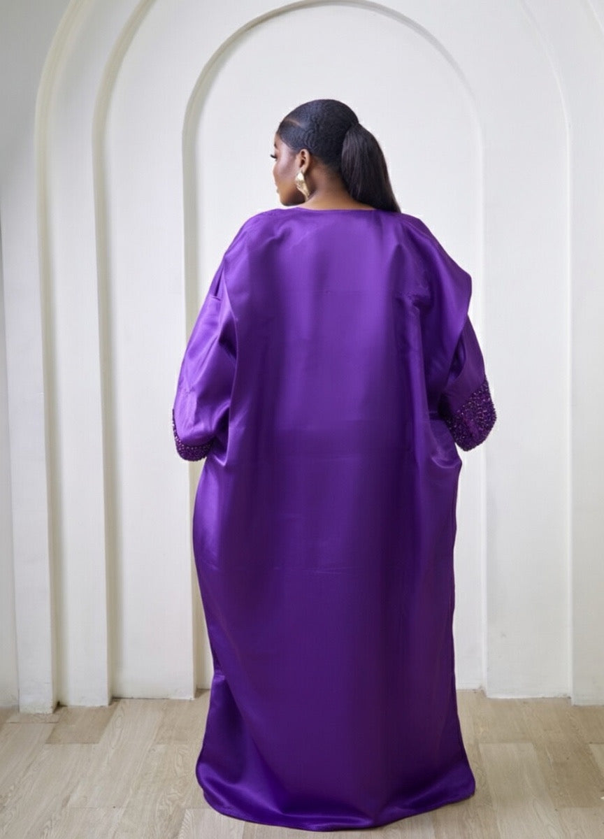 Asa Luxurious Purple African Boubou
