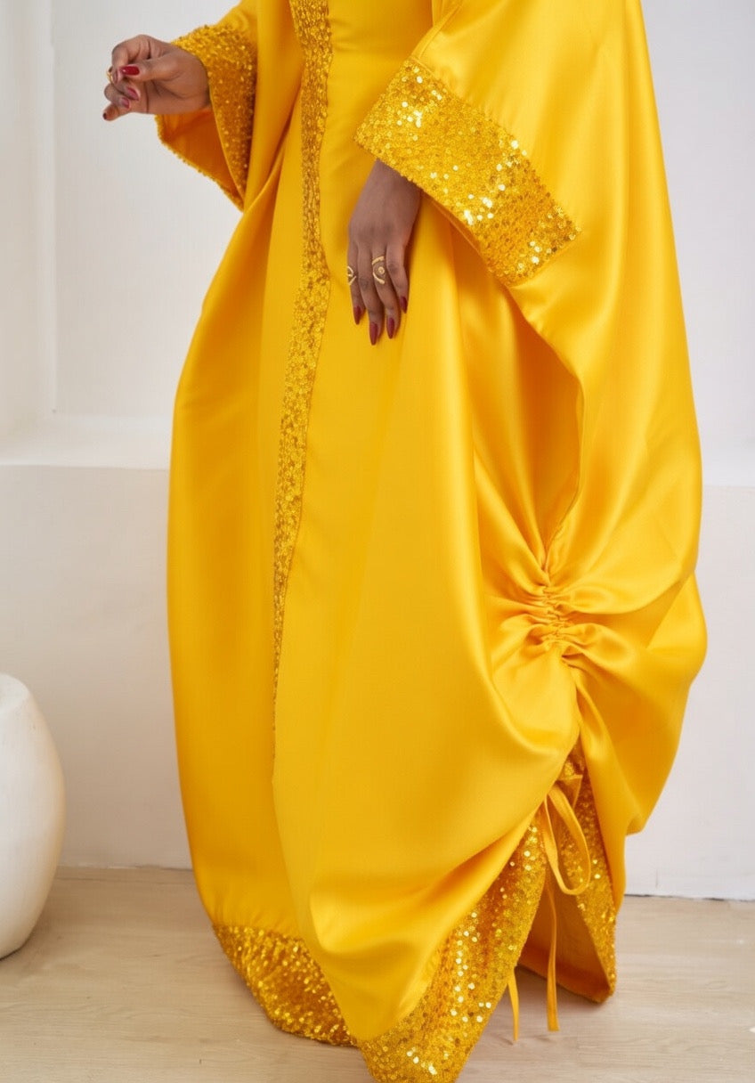 Ayaba Luxurious Yellow African Boubou