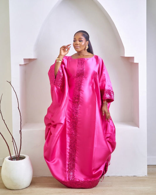 Kamsi Luxurious Pink African Boubou