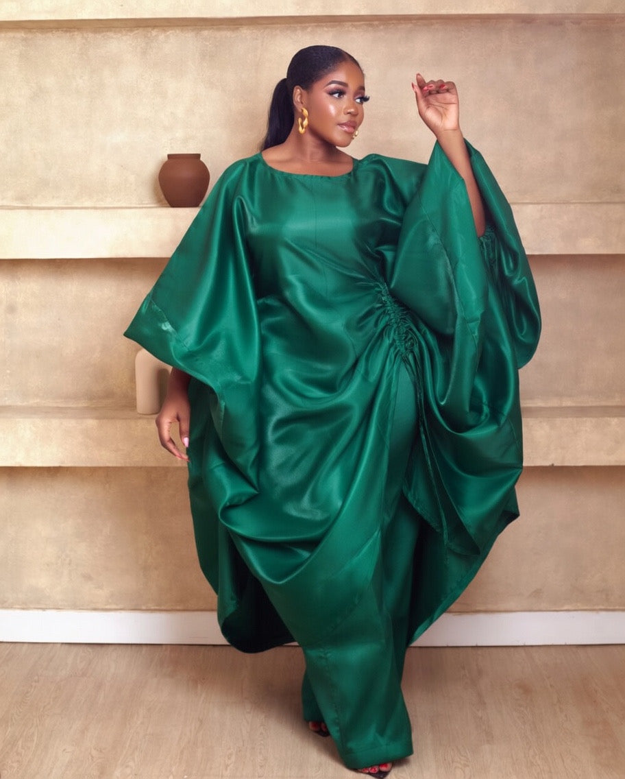Desta Green Two piece African Mikado Pant Set