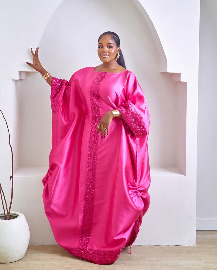 Kamsi Luxurious Pink African Boubou