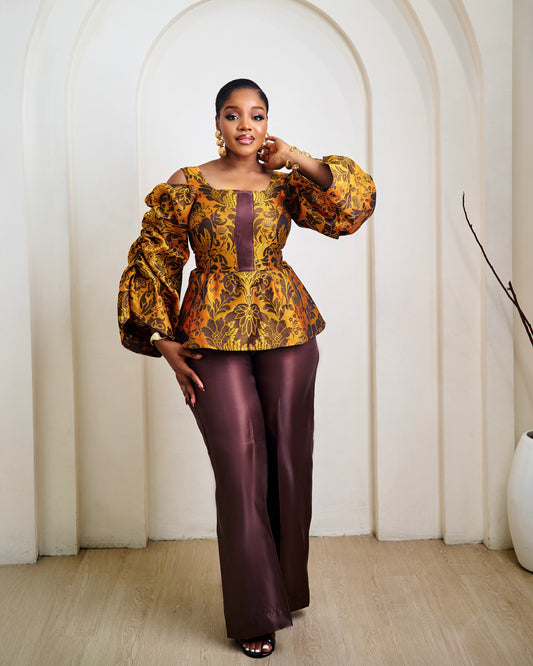 Dahlia Two-piece African Pant Set