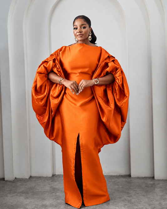Seka Orange African Maxi Boubou