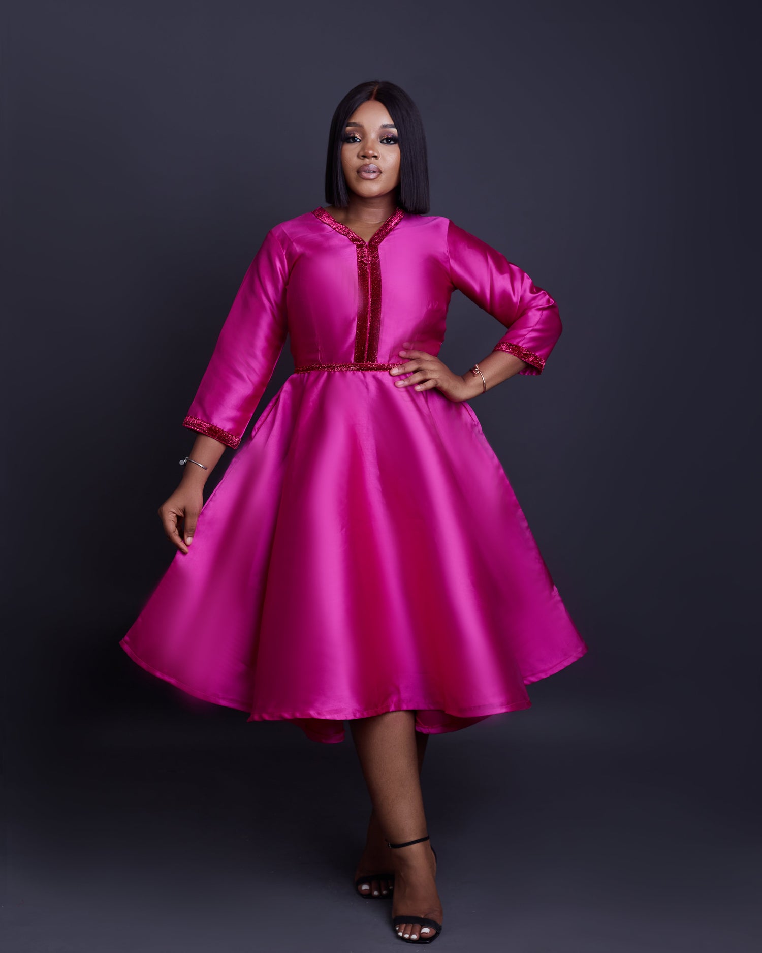 pink mikado dress Simmi mikado dress(size ends in 14, not available for bigger bust)